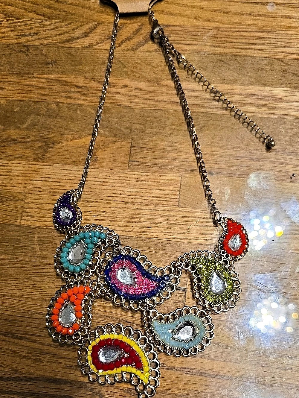 Multicolor Statement Pendant Necklace